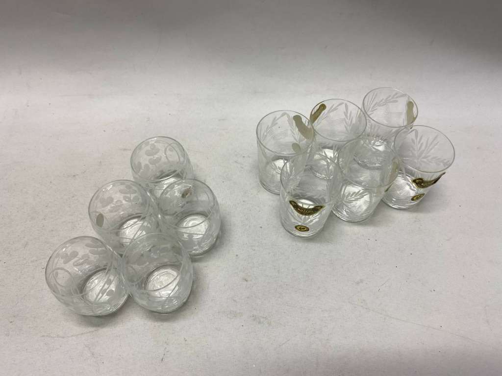 Набор рюмки Гусь хрустальный 11 шт