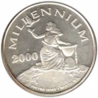 () Монета Либерия 2000 год 20  ""    AU
