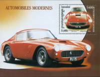 (№2001-285) Блок марок Камбоджа 2001 год "Феррари 250 ГТ СВБ лет 1963", Гашеный