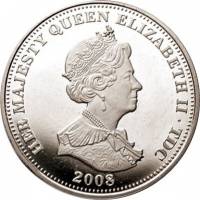 () Монета Тристан да Кунья 2008 год 5 фунтов ""   PROOF