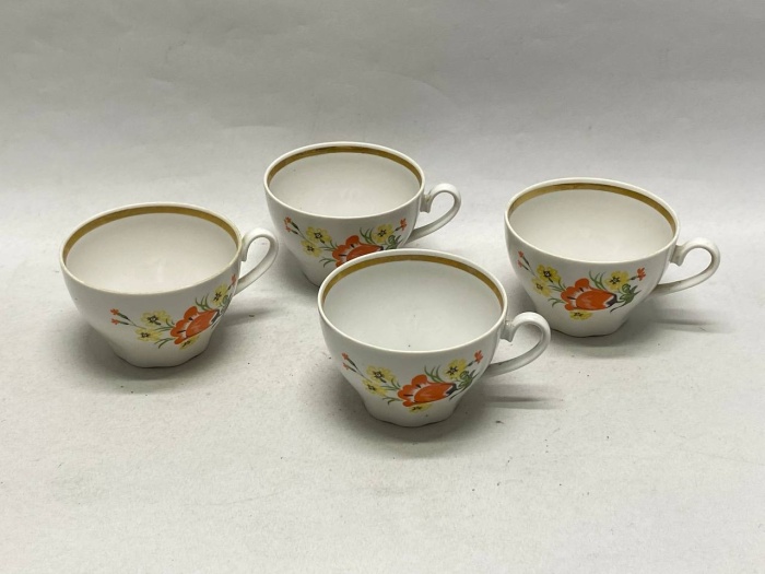 Чайная чашка Рига СССР, 4 шт