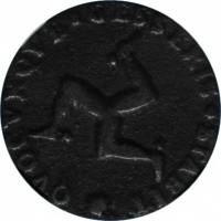 (№1709km2b) Монета Остров Мэн 1709 год 1 Penny (Джеймс Стэнли)