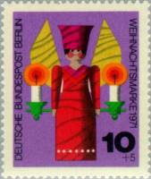 (1971-039) Марка Германия (ФРГ) "Ангел"    Рождество III O