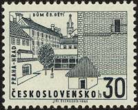 (1965-051) Марка Чехословакия "Детский дом"    Пражский град II Θ