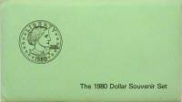 (1979pds, 3 м. по 1 д. Долларовый сувенирный набор) Набор США 1979 год   UNC