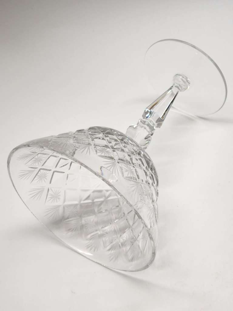 Ваза конфетница на ножке хрусталь СССР