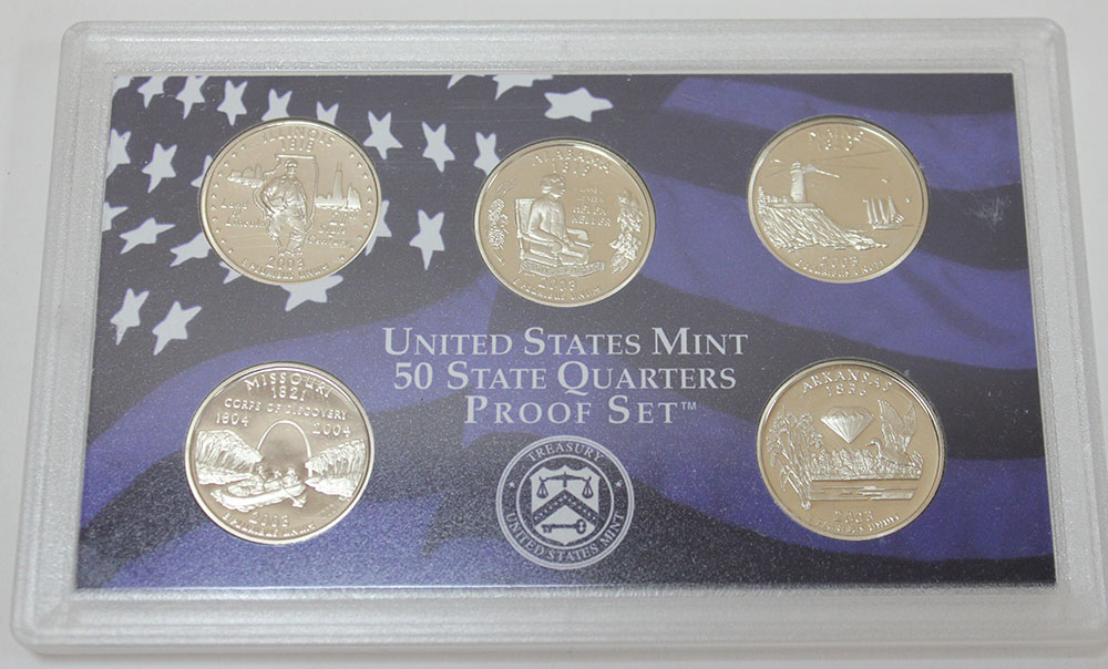 (2003s, 5 м., Штаты) Набор США 2003 год  Годовой набор  PROOF