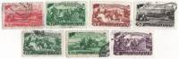 1948-050-56 Серия Набор марок 7 шт СССР  Пятилетка в 4 года Сельское хозяйство II Θ