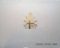 (1996, 7 монет) Набор монет Ватикан 1996 год "Иоанн Павел II"  Буклет