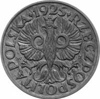 (№1923) Монета Польша 1923 год 2 Grosze