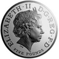 () Монета Великобритания 2002 год 5 фунтов ""  Медь-Никель  AU