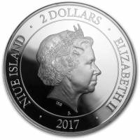 () Монета Остров Ниуэ 2017 год 2  ""   Биметалл (Серебро - Ниобиум)  AU