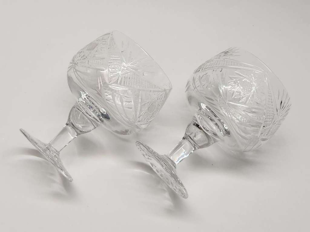 Бокалы 2 шт хруталь широкие красивые праздничные