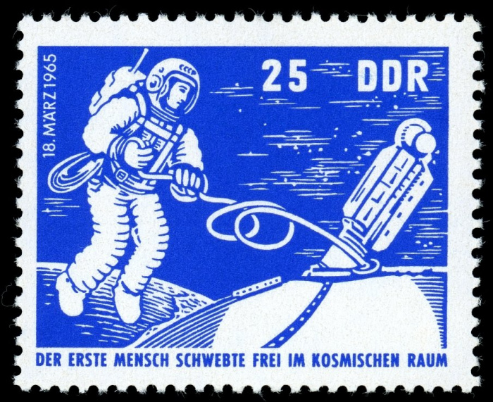 (1965-016) Марка Германия (ГДР) &quot;Выход в открытый космос&quot;    Восход-2 III Θ