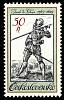 (1983-049) Марка Чехословакия "Воин с копьем"    Старые костюмы II Θ