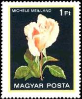 (1982-017) Марка Венгрия "Мишель Мейлланд"    Розы II Θ