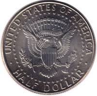 (2005) Монета США 2005 год 50 центов  3. Основной тип Кеннеди Медь-Никель  UNC