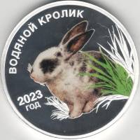 ИМД Медаль Россия 2023 год Год кролика Серебро Ag 999  PROOF Буклет