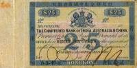 (№1865P-23) Банкнота Гонконг 1865 год "25 Dollars"