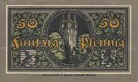 (№1918) Банкнота Германия 1918 год "50 Pfennig"