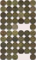 (1961-1991, 3 копейки, 28 монет) Набор монет СССР "61 66-90, 91л, 91м"   VF