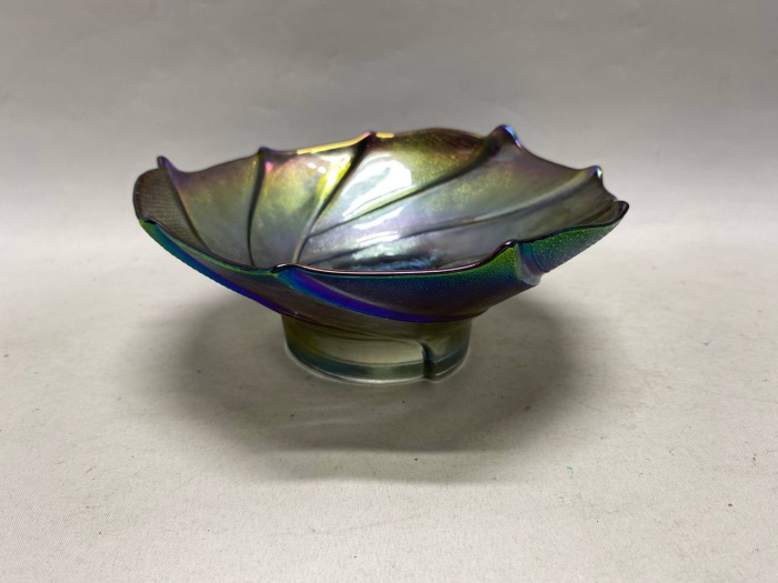 Ваза конфетница фруктовница стекл перламутр