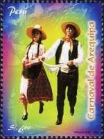 (№2006-2126) Марка Перу 2006 год "Перуанский Карнавалы Арекипа", Гашеная