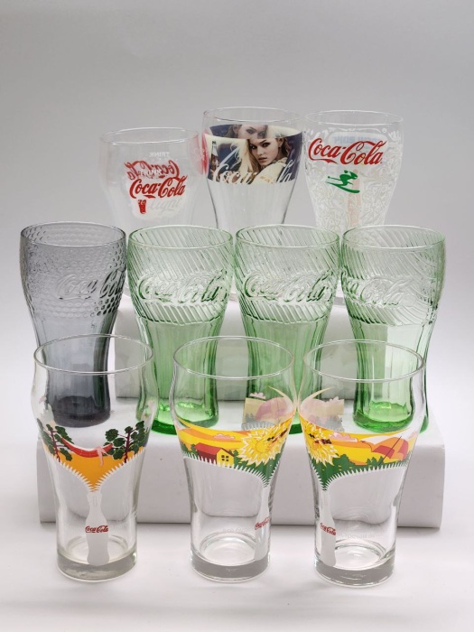 Стаканы Кока-Кола Coca-Cola коллекция 10 штук