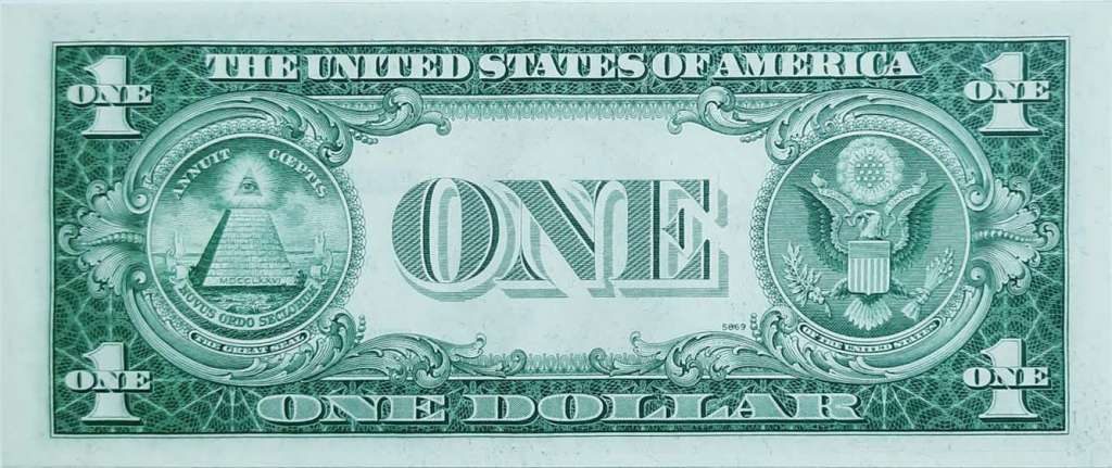 (1935e) Банкнота США 1935 год 1 доллар &quot;Джордж Вашингтон&quot;   UNC