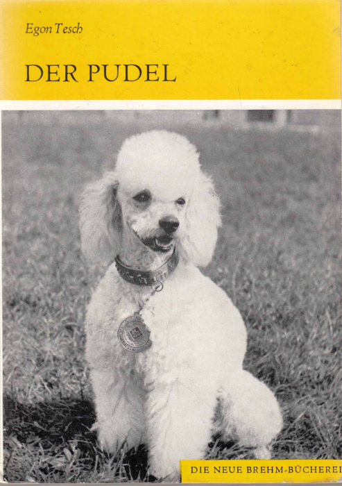 Книга &quot;Der pudel&quot; E. Tesch Германия (ФРГ) 1972 Мягкая обл. 86 с. С чёрно-белыми иллюстрациями