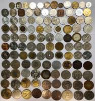 Набор иностранных монет 110 штук