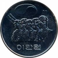 () Монета Южная Корея 1981 год 20000 вон ""  Биметалл (Серебро - Ниобиум)  UNC