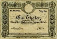 (№1840P-S621) Банкнота Германия 1840 год "1 Thaler"