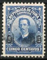 (№19) Марка Куба 1911 год "Игнасио Аграмонте", Негашеная