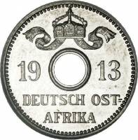 (№1913km13) Монета Германская Восточная Африка 1913 год 5 Heller