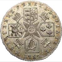 () Монета Великобритания 1787 год 6000  ""   Биметалл (Серебро - Ниобиум)  AU