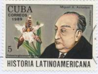 (1989-071) Марка Куба "Мигель Астуриас"    История Латинской Америки III Θ