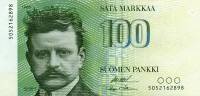 (1986) Банкнота Финляндия 1986 год 100 марок "Ян Сибелиус" Ollila - Makinen  UNC
