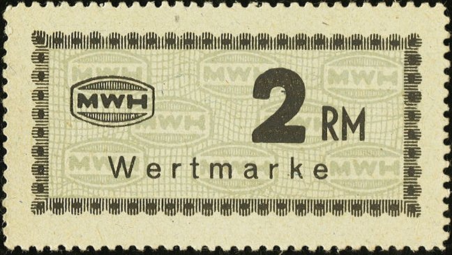 (№2017) Банкнота Германия (Без даты) 2 Reichsmark&quot;