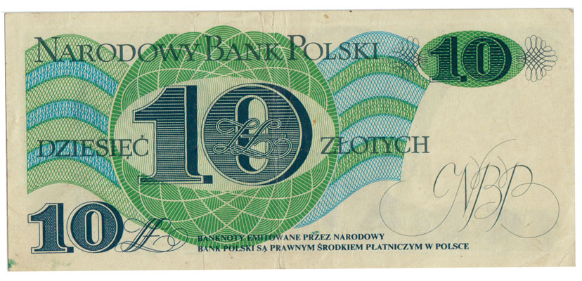(1982) Банкнота Польша 1982 год 10 злотых &quot;Юзеф Захариаш Бем&quot;   XF