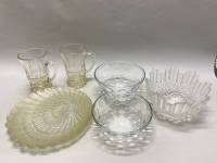 Набор стекло, 3 салатника, 2 тарелки, 2 стакана