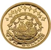 () Монета Либерия 2007 год 10 долларов ""   AU