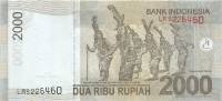 (,) Банкнота Индонезия 2014 год 2 000 рупий "Принц Антасари"   UNC