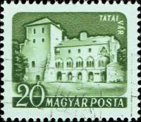 (1960-052) Марка Венгрия "Тата"    Замки (Стандартный выпуск) III Θ