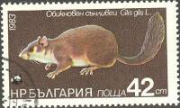 (1983-099) Марка Болгария "Соня съедобная"   Охраняемые животные II Θ