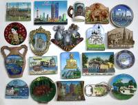 Набор магнитов Разные страны мира  20 шт  (сост. на фото)