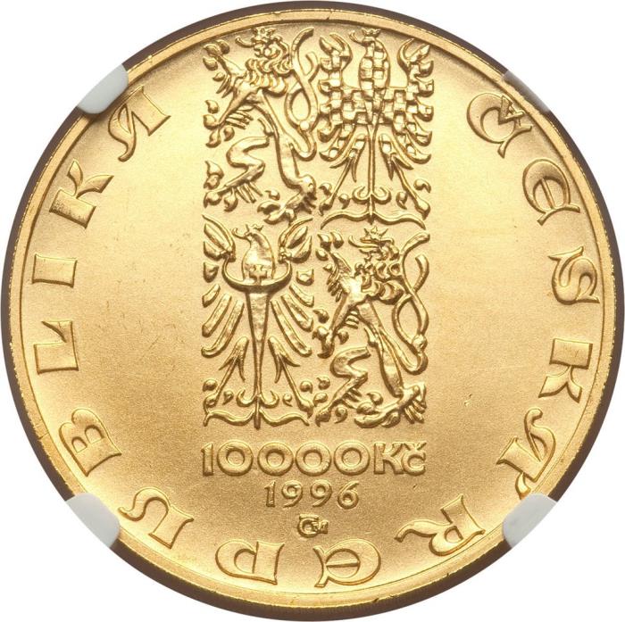 (№1995km21) Монета Чехия 1995 год 10,000 Korun (Пражские Гроши)