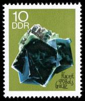 (1969-037) Марка Германия (ГДР) "Флюорит"    Минералы III Θ