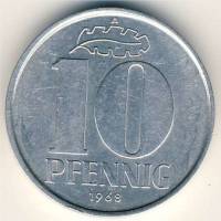 (№1963km10) Монета Германия (ГДР) 1963 год 10 Pfennig