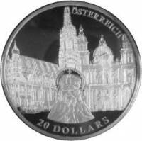 () Монета Либерия 2001 год 20  ""    AU